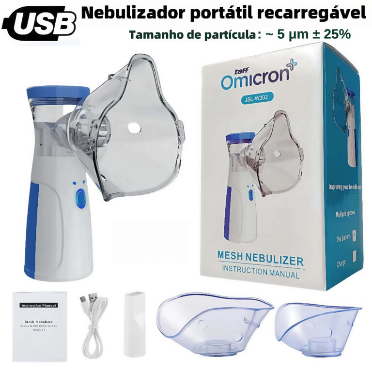 Inalador Nebulizador Portátil Ultrassônico Atomi