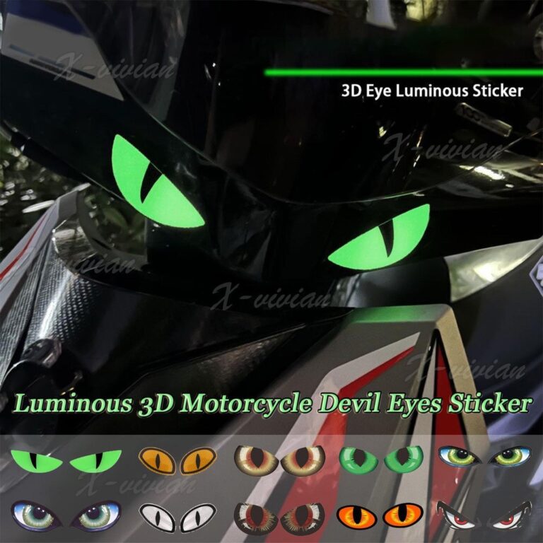 Motocicleta 3D Reflexivo Olho De Gato Adesivo Avis