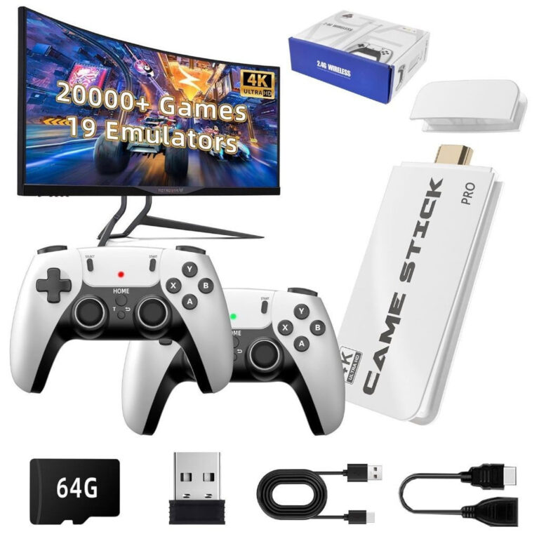 2025 NOVO Vídeo Game Stick M15 Pro 4k 64gb Hdmi C