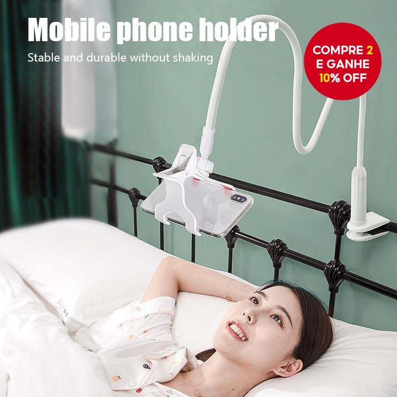 Suporte Preguiçoso Para Celular Ajustável Estável De 70 Cm Punhos Longos Smartphone De 360 Graus