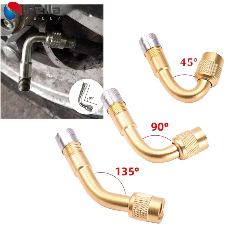 45/90/135 Grau Angl Brass Extensor De Válvula De Pneus De Latão/Para Bicicleta De Motocicleta Adapta