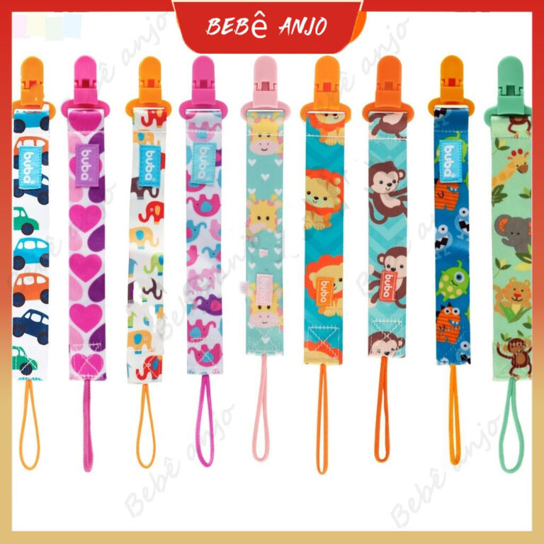 Clipe Baby Pacifier Clip Com Corrente/Holder Carto