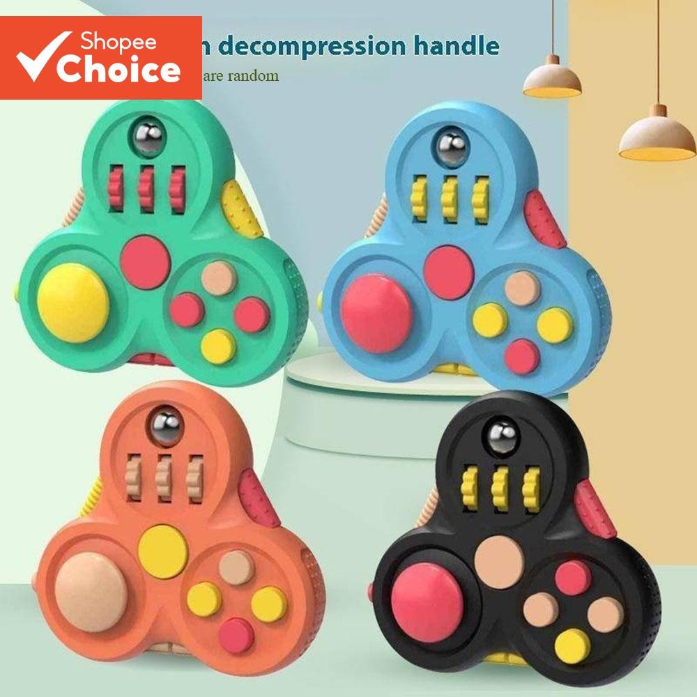 Brinquedo Fidget Pad-Girador De Mão De 1 Peça Com 11 Funções , Jogo Giroscópio Redutor De Estresse P