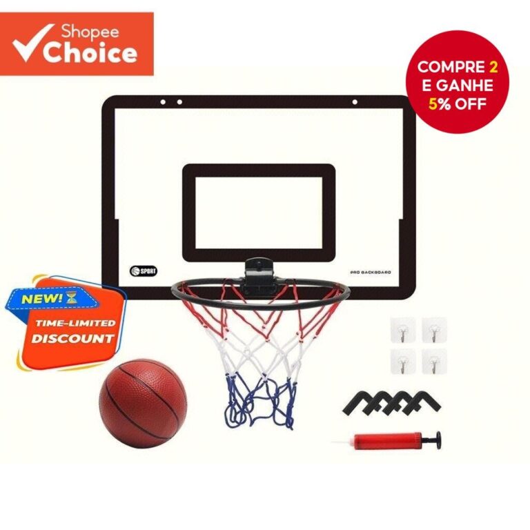 Crianças transparente placa de basquete dobrável