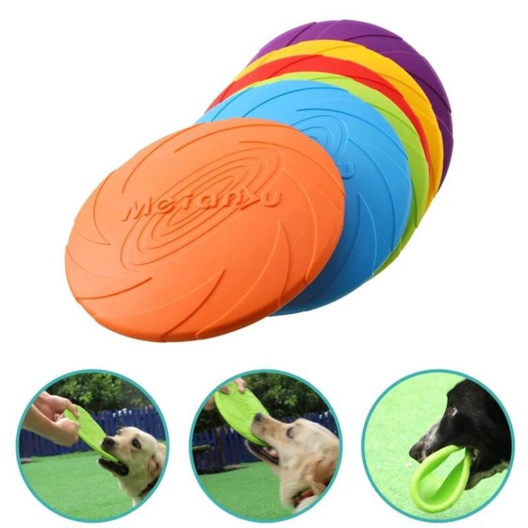 Cão De Estimação Silicone Jogo Frisbeed Brinque