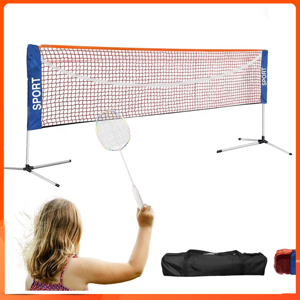 Rede de Badminton profissional portátil dobrável interior esportes ao ar livre rede de vôlei ajustáv