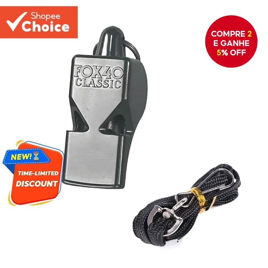 Apito Sem Nuclear FOX40 Adequado Para Árbitros De Jogos De Teste De Futebol E Basquete