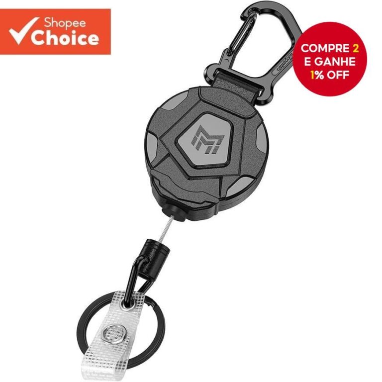 Chaveiro Retrátil , Carretel Resistente Do Suport