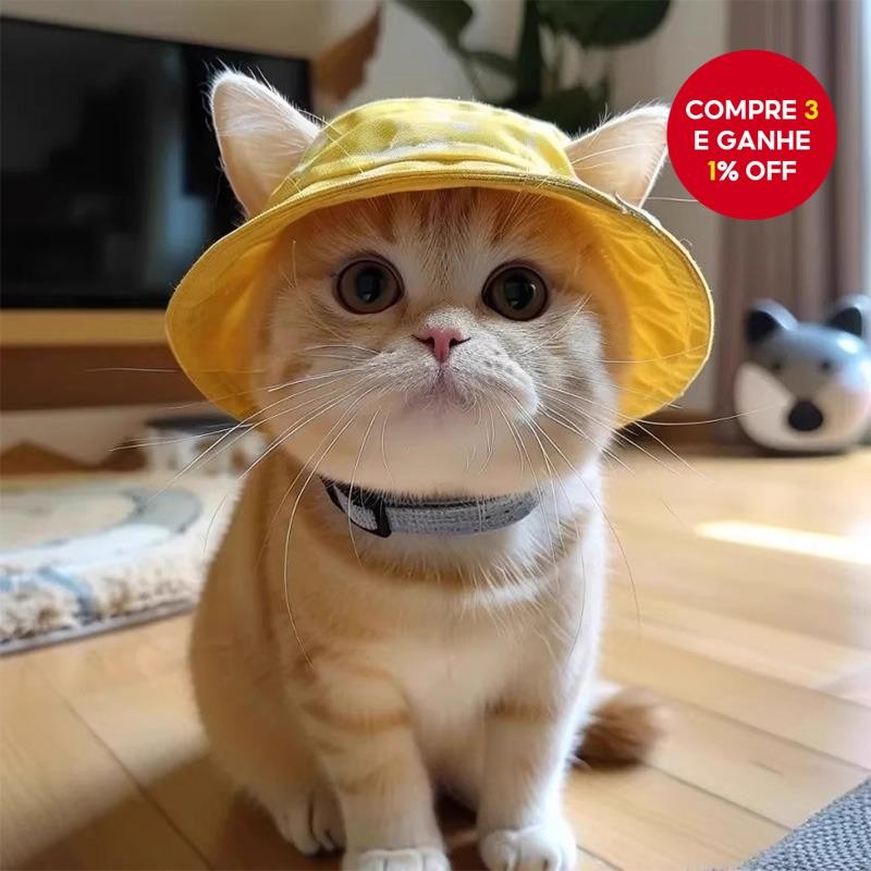 Chapéu De Sol Para Gatos E Cães Pequenos E Médios – Estilo Balde, Leve E Respirável, Ideal Para Pass