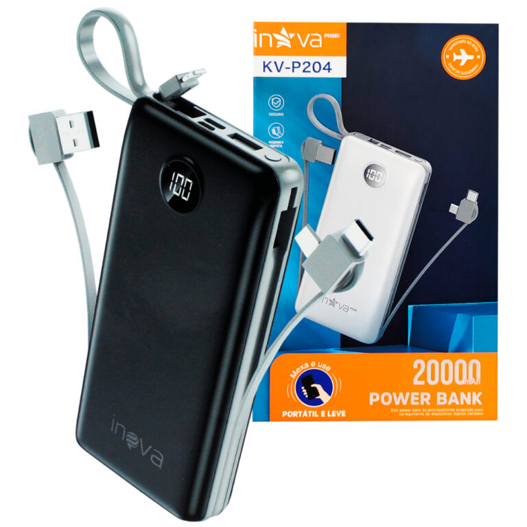 Power Bank Portátil 20000mah Original Inova