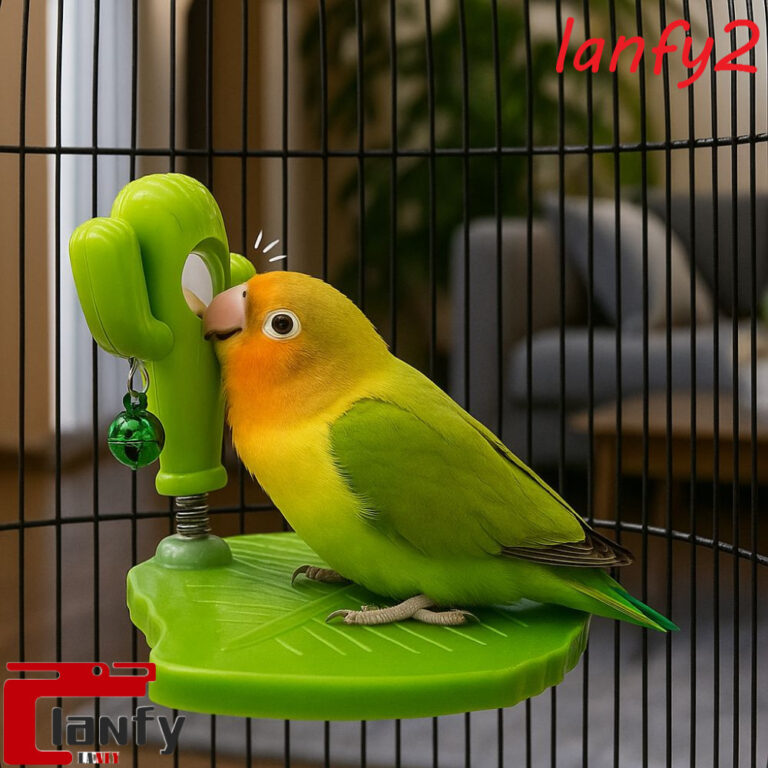 LANFY Suporte De Poleiro Para Pássaros , Playgrou