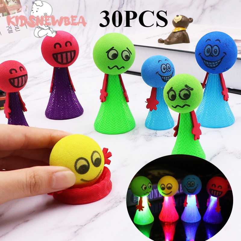 30pcs KidsNewbea Brinquedo Luminosas Saltitantes Homem Elfo Crianças Presente de Festa de Aniversári
