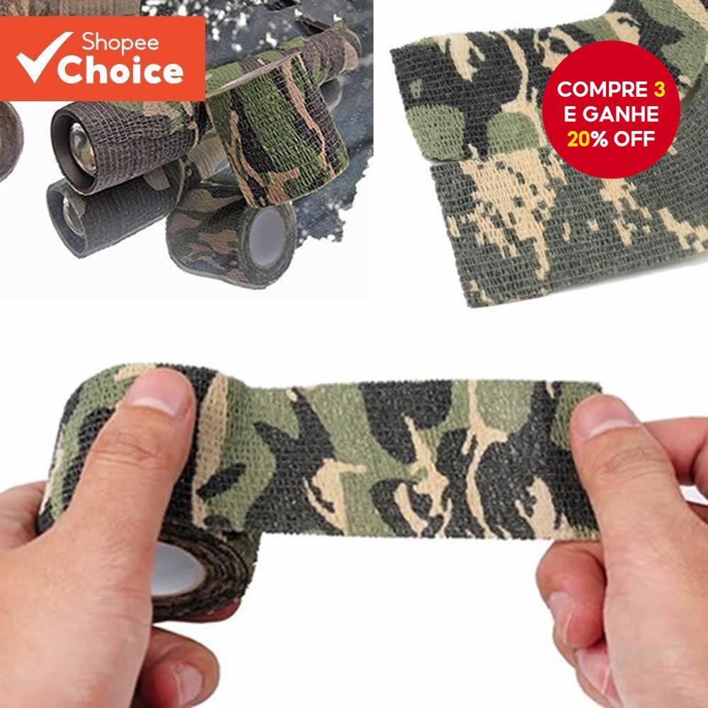 Fita De Camuflagem Autoadesiva 5cm * 4.5m , Bandagem Invisível De Acampamento À Prova Dágua Para Caç