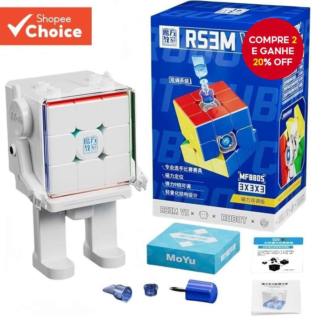 Cubo De Velocidade MOYU RS3M V5 3x3x3 , Mágico Magnético Profissional Sem Adesivos , Presente De Bri