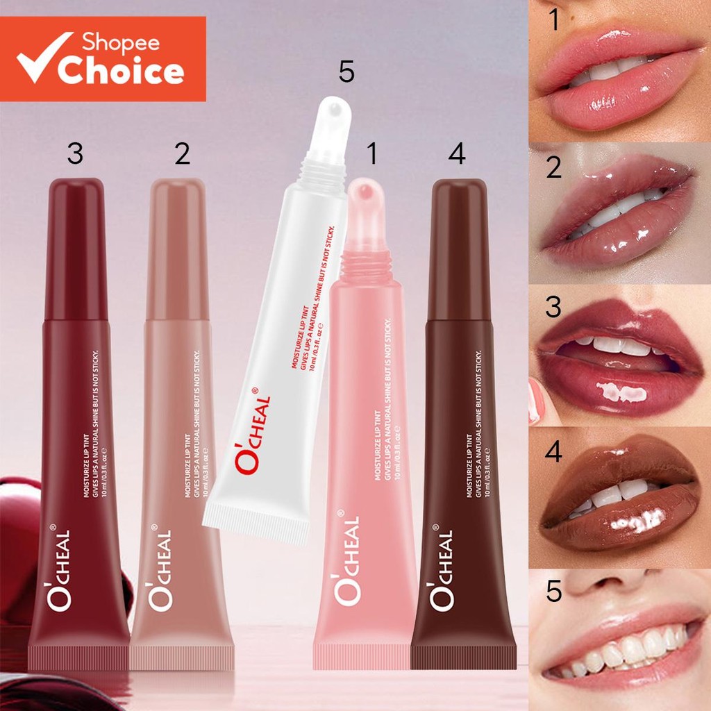 Brilho Labial Hidratante Plumping , Não Pegajoso , 10ml De Óleo De Maquiagem Vítreo E Barato