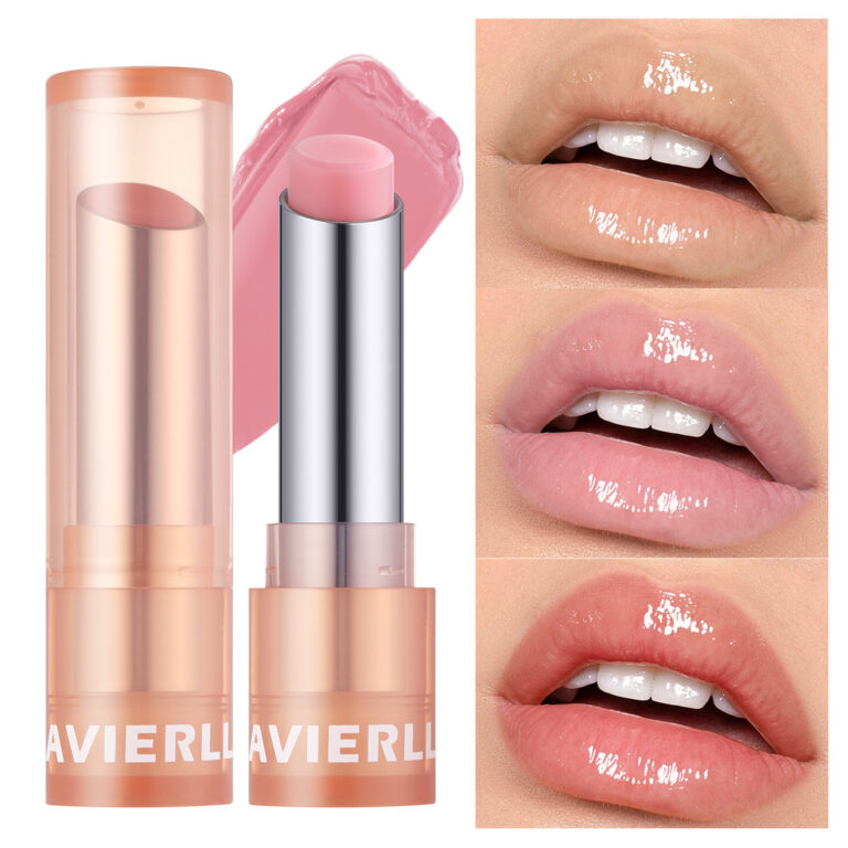 Novo bálsamo labial hidratante que muda de cor, b