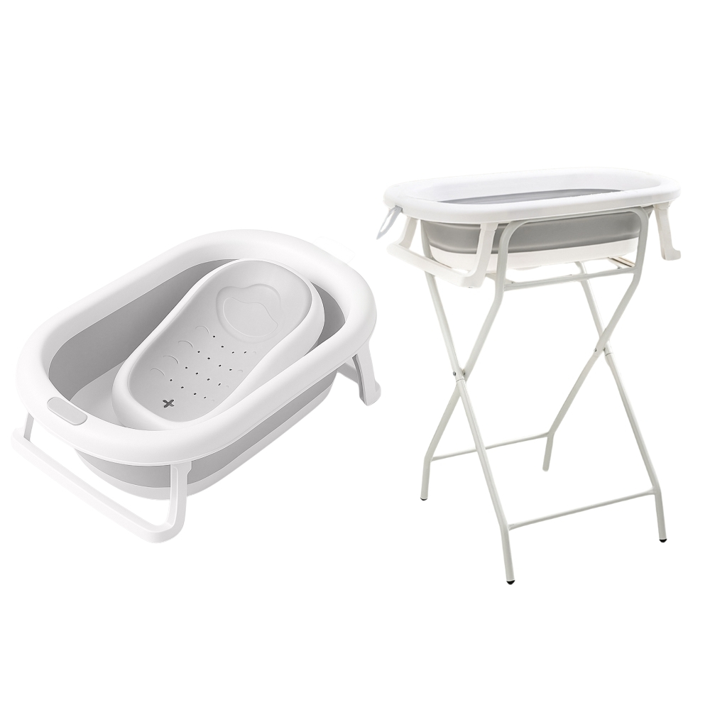 Banheira Dobrável Portátil com Encosto para Bebê 2 em 1  Redutor PipDip