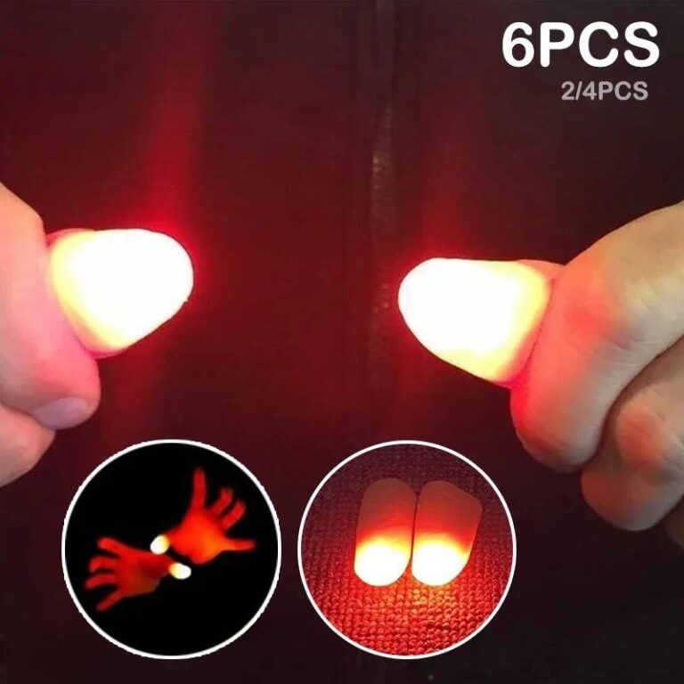 6/4/2 Pçs Dedos Mágicos Polegar LED Luz Brinqued