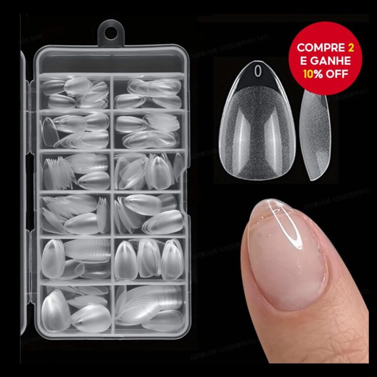 240 peças de Dicas de Gel Macia XXS Curto, Unhas 