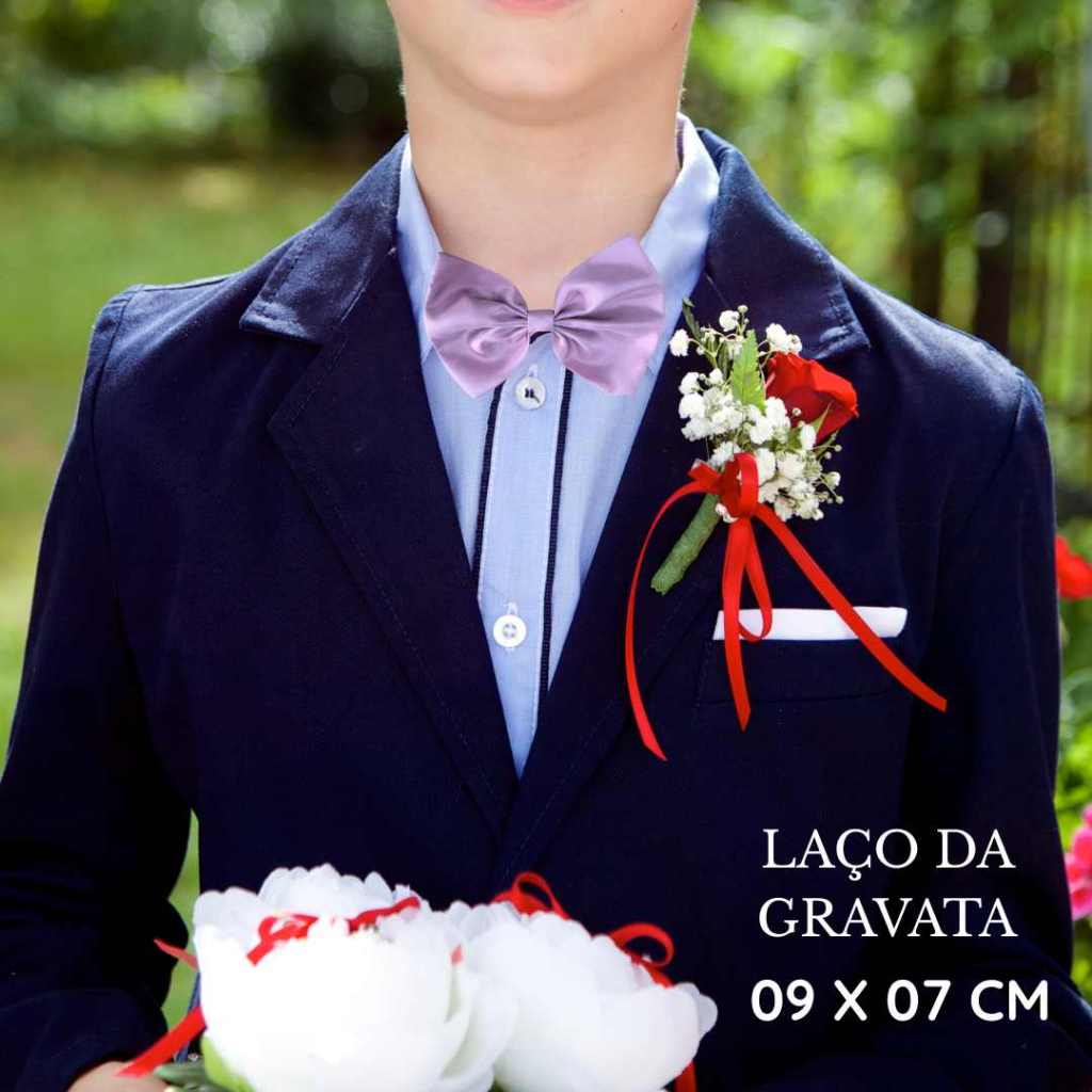 Gravata Infantil Pagem Violeta Lavanda Casamento  Lílas Ref4198
