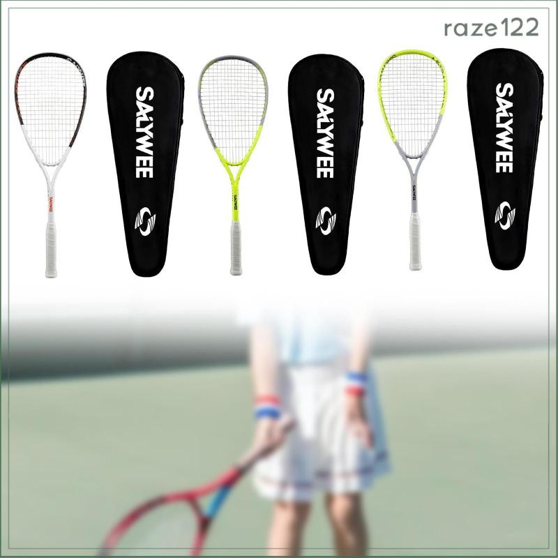 [Raze122] Raquete De Squash De Carbono Com Bolsa Pá De Treinamento Para Viagens Em Parques Iniciante