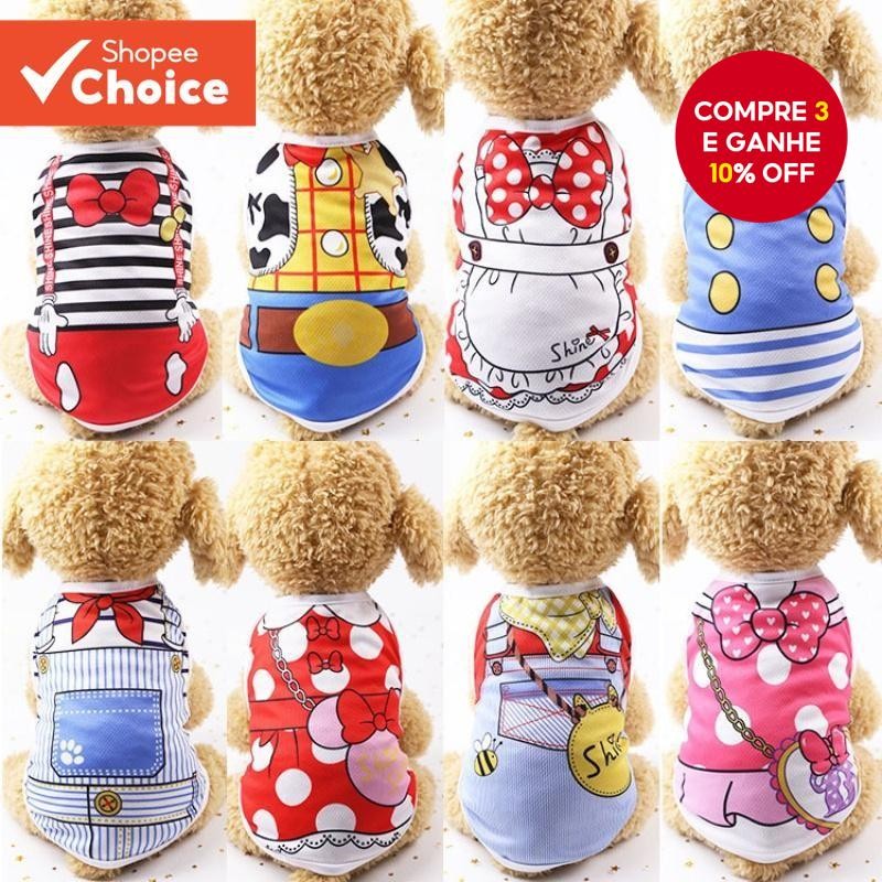 Cat/Dog Confortável Topo De Tanque De Verão De Animais De Estimação Casual , Adequado Para Pequenos