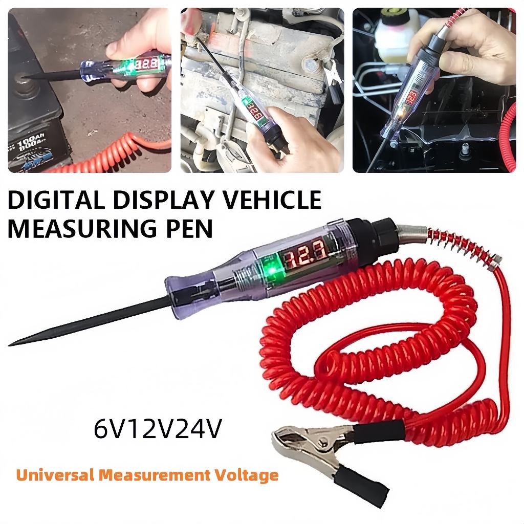 Testador De Circuito De Tensão Para Caminhão De Carro Ferramentas Auto 9V-72V Sonda De Diagnóstico E