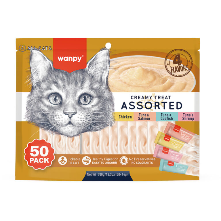 Creamy Wanpy Petisco Cremoso Para Gatos 14gx50 Tub