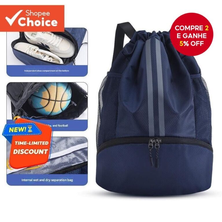 Saco de cordão saco de basquete de futebol mochil