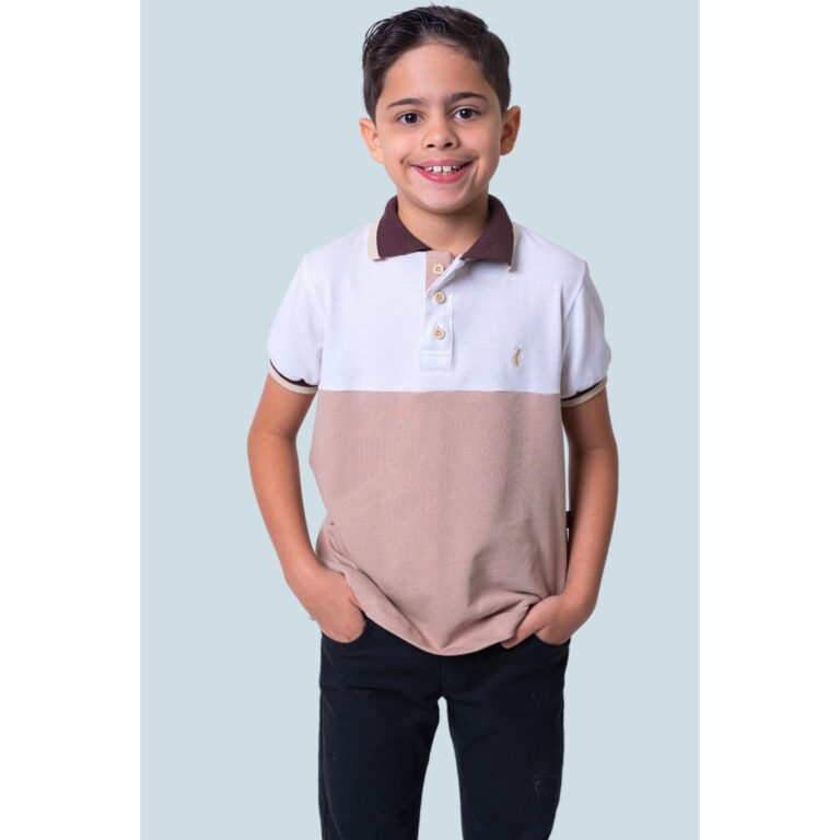Camisa Polo ou Body Polo Infantil – Off Whit
