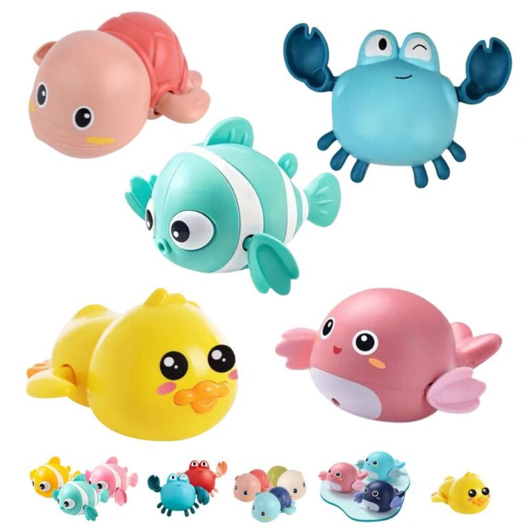 KIT 5 Brinquedos Nadadores a Corda Brinquedo de Ba