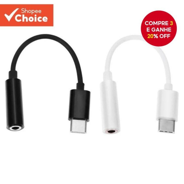 Adaptador De Entrada De Fone De Ouvido Tipo C Para