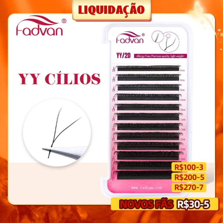 Fadvan YY Forma Pestanas Naturais Leves Tecidas À
