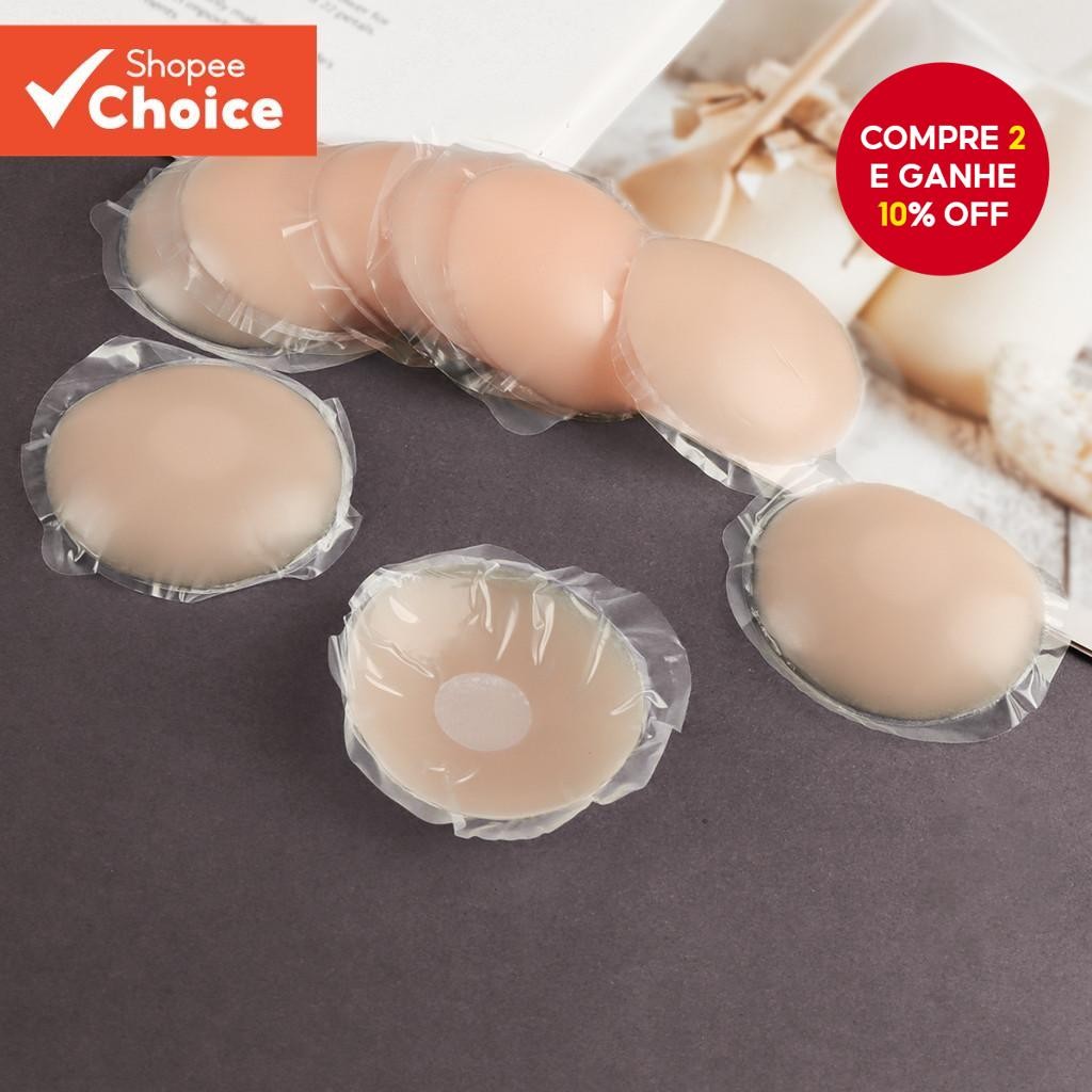 2/6/10PCS Capas De Silicone Reutilizáveis Para Mamilos-Sem Costura E Invisíveis Vestidos Uso Diário