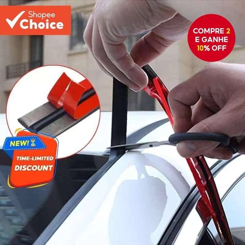 Tira De Vedação De Carro Tipo T-Borracha Durável , Porta-Malas Automática Silenciosa Preta Com Acaba