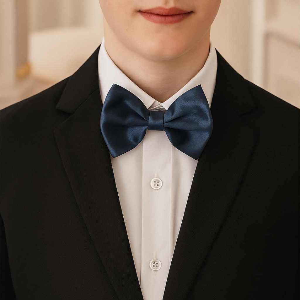 Gravata Pajem Acessorio Casamento Marinho  REF4198