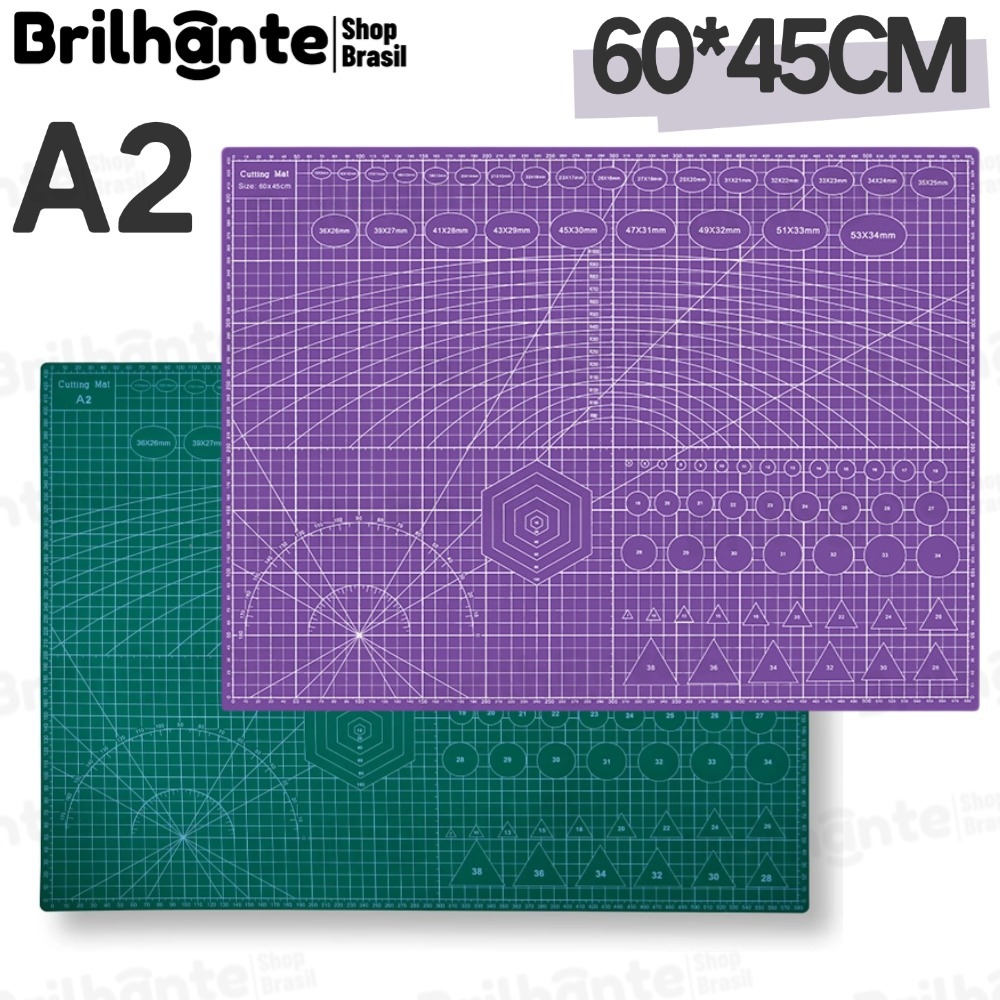 Base Corte A2 60×45 cm Dupla Face – Patchwork Artesanato