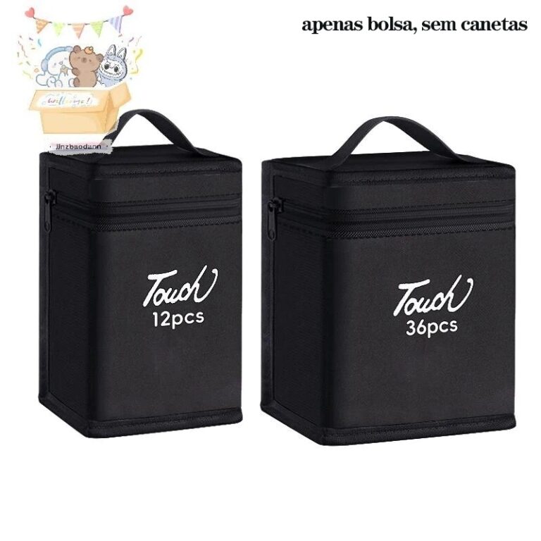 MA 12-168Pcs Marcadores Caneta Preta Bolsa De Arma