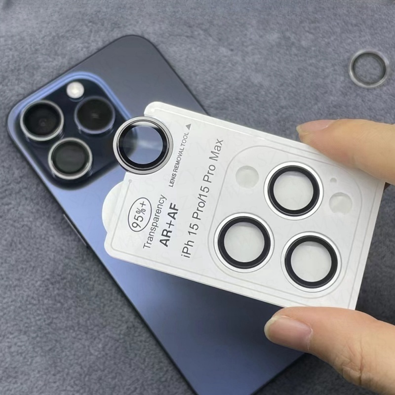 Protetor De Lente De Câmera De Titânio Para iPhone 17 16 15 14 13 12 11 Pro Max Plus 17 Air Mini Nov