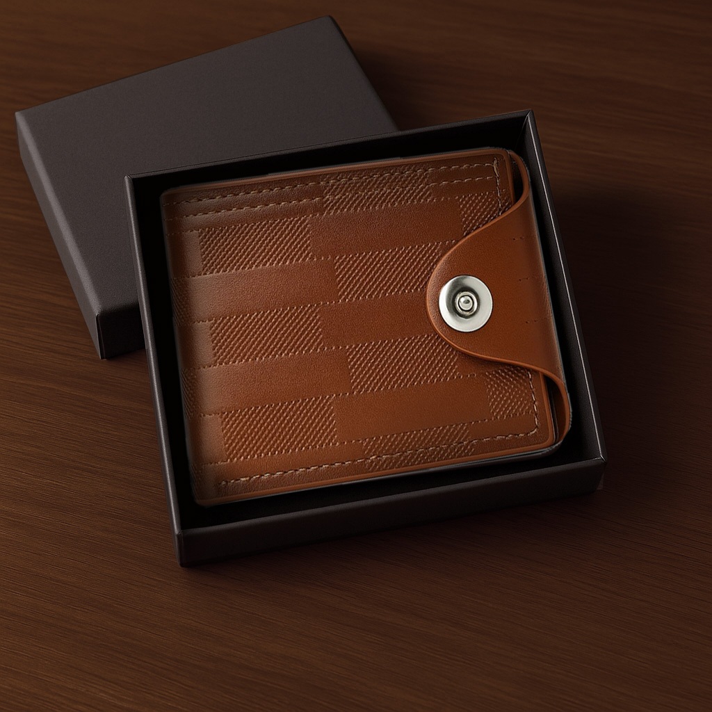 Carteira Masculina com Bolso Interno com Zíper Porta Cartões Ideal Para Dia a Dia Viagens e Trabalho