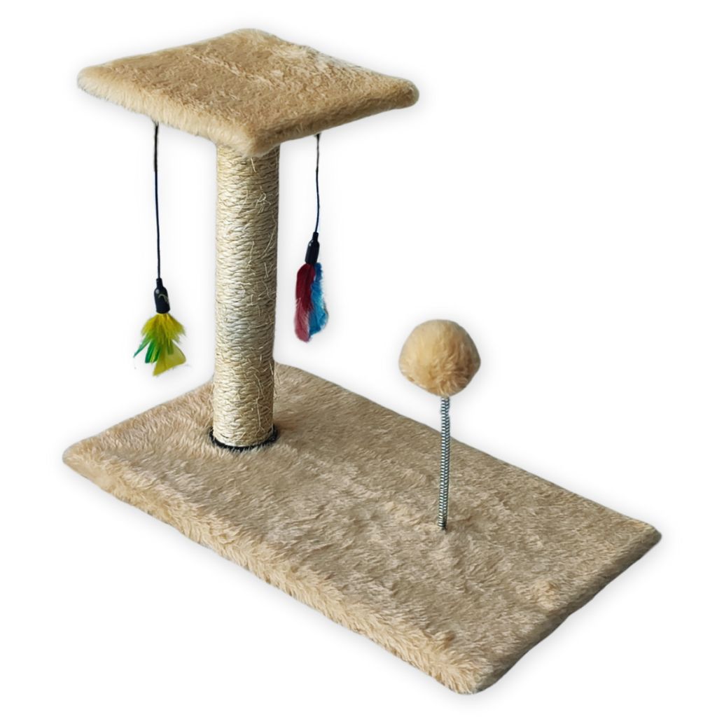 Arranhador Para Gatos Poste Brinquedo Bolinha Interativo