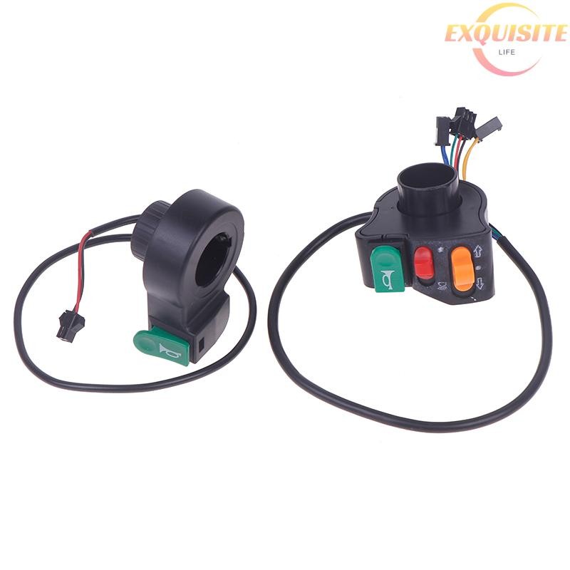 [EL] 3 Em 1 Scooter Elétrico Motocicleta Alça De Plástico Farol Chifre Botão Sinal Volta E-bikes Ace