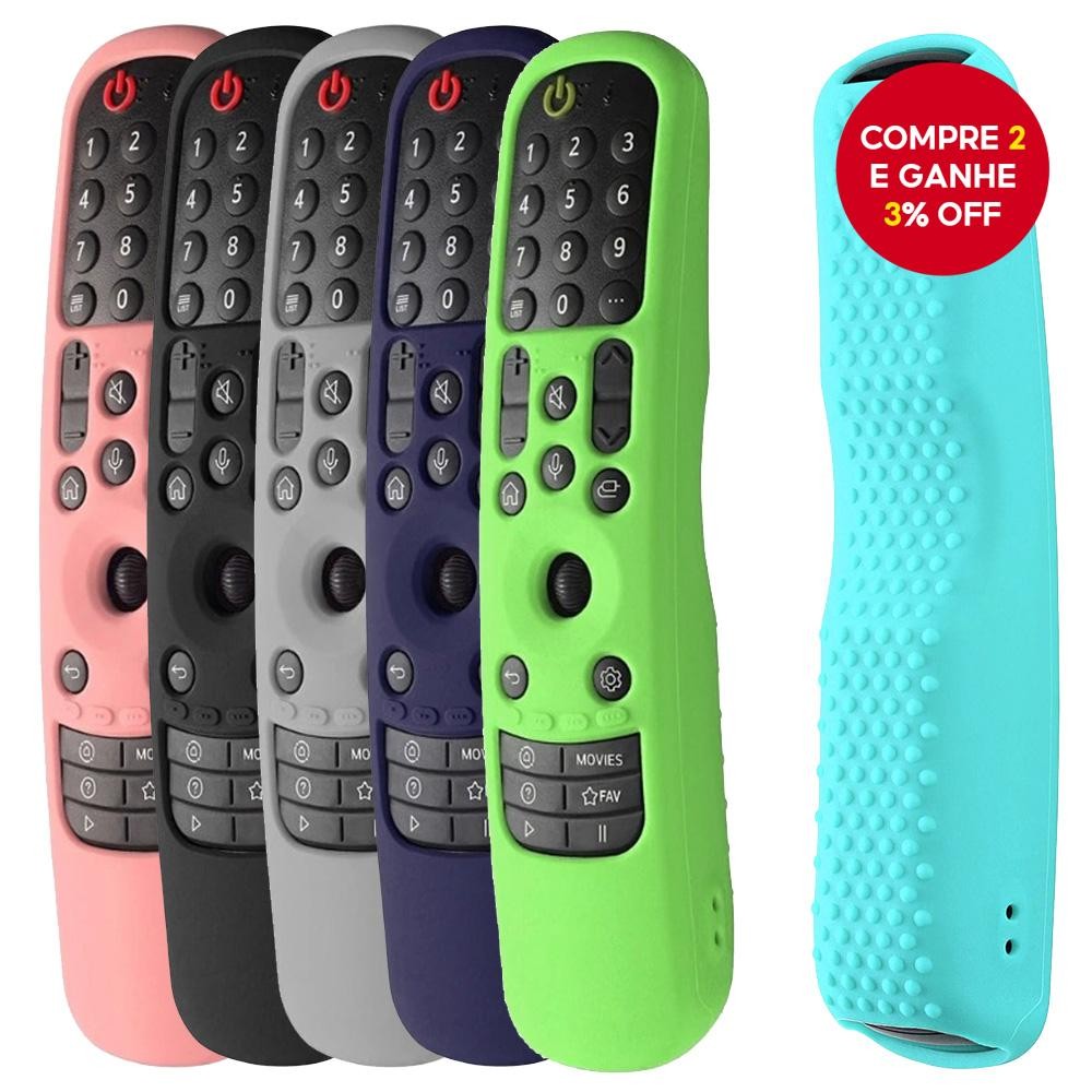 Capa De Controle Remoto De Silicone Para LG Smart TV Anti-Choque 2021 Modelo MR22GA MR21GA MR23GA MR