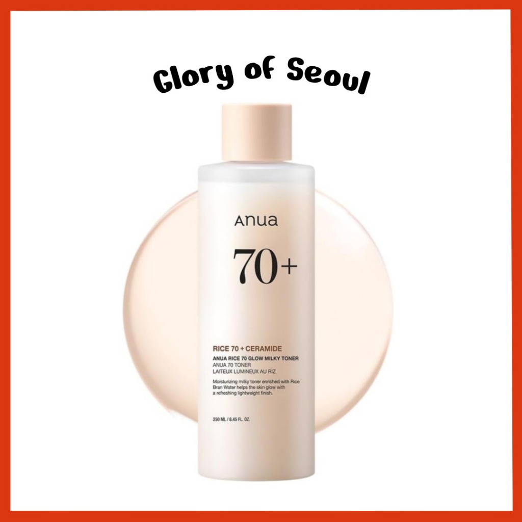 ANUA Rice 70 Glow Milky Toner, 250ml / 40ml