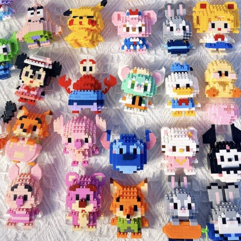 kit De Construção De Bonecas De anime De Pequena