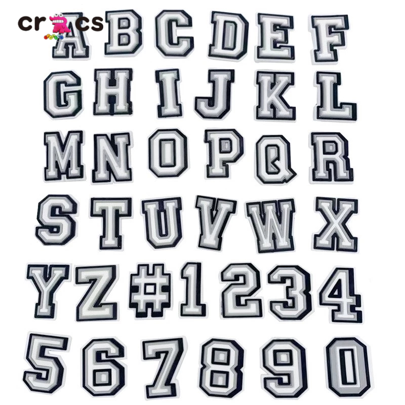 Cruz Buraco Sapatos Sapato Fivela Flor Coreano Inglês Carta/Número DIY Acessórios Decorativos