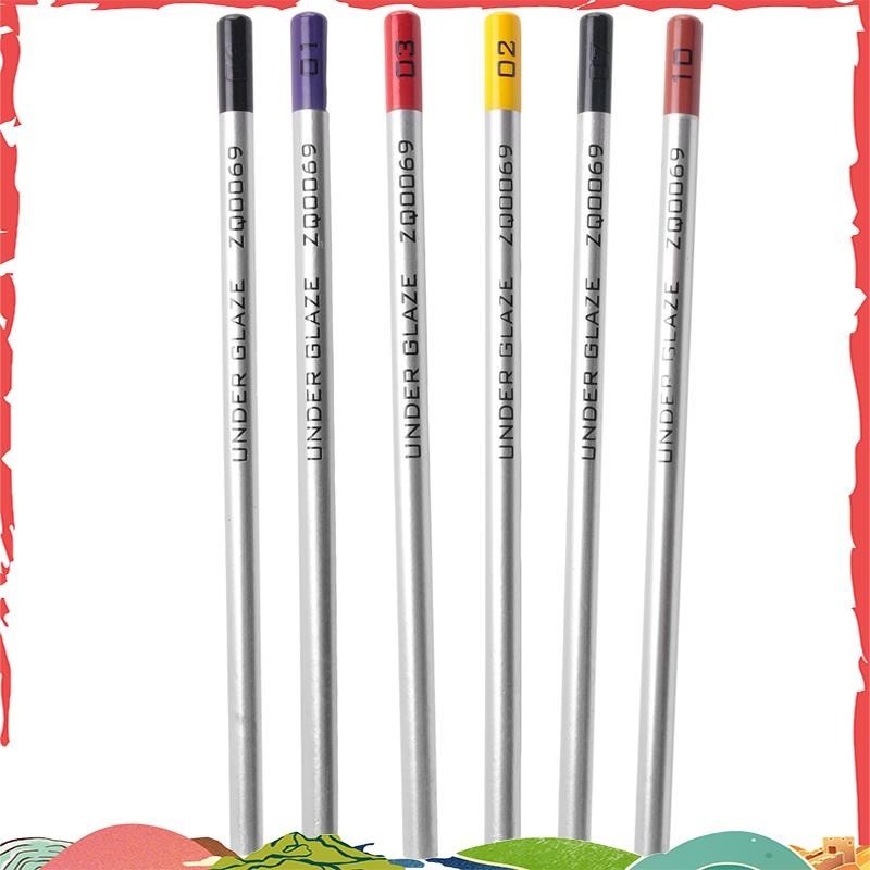 6Piece Lápis Underglaze , Para Cerâmica Precisão ighaldjur1