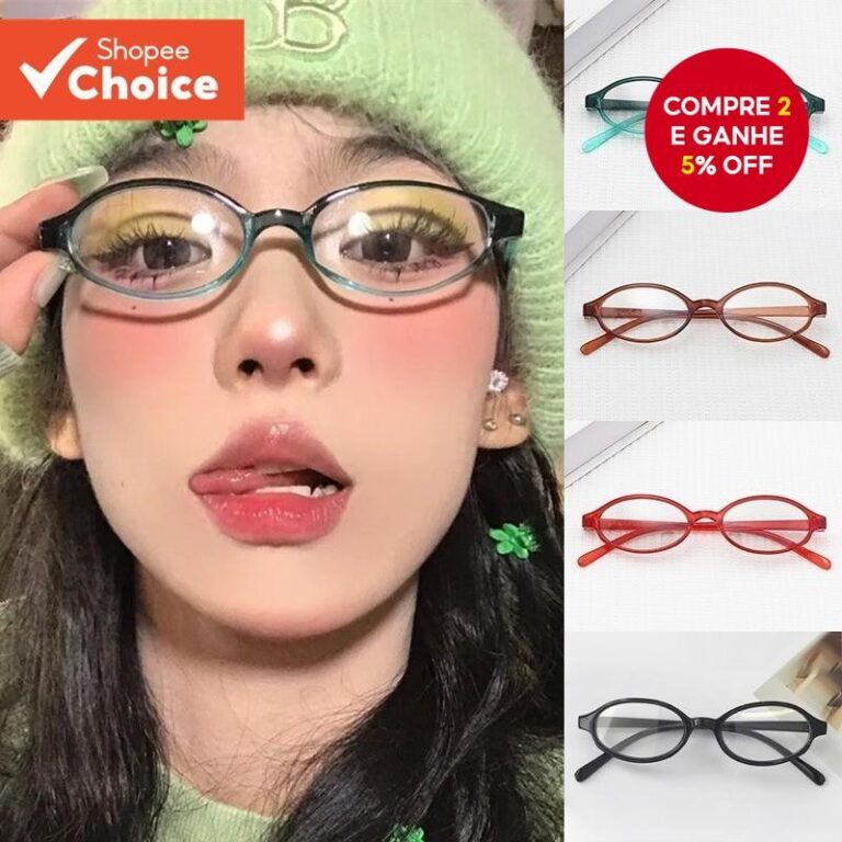Óculos Retrô Y2K-Lentes Gradientes De Armação 