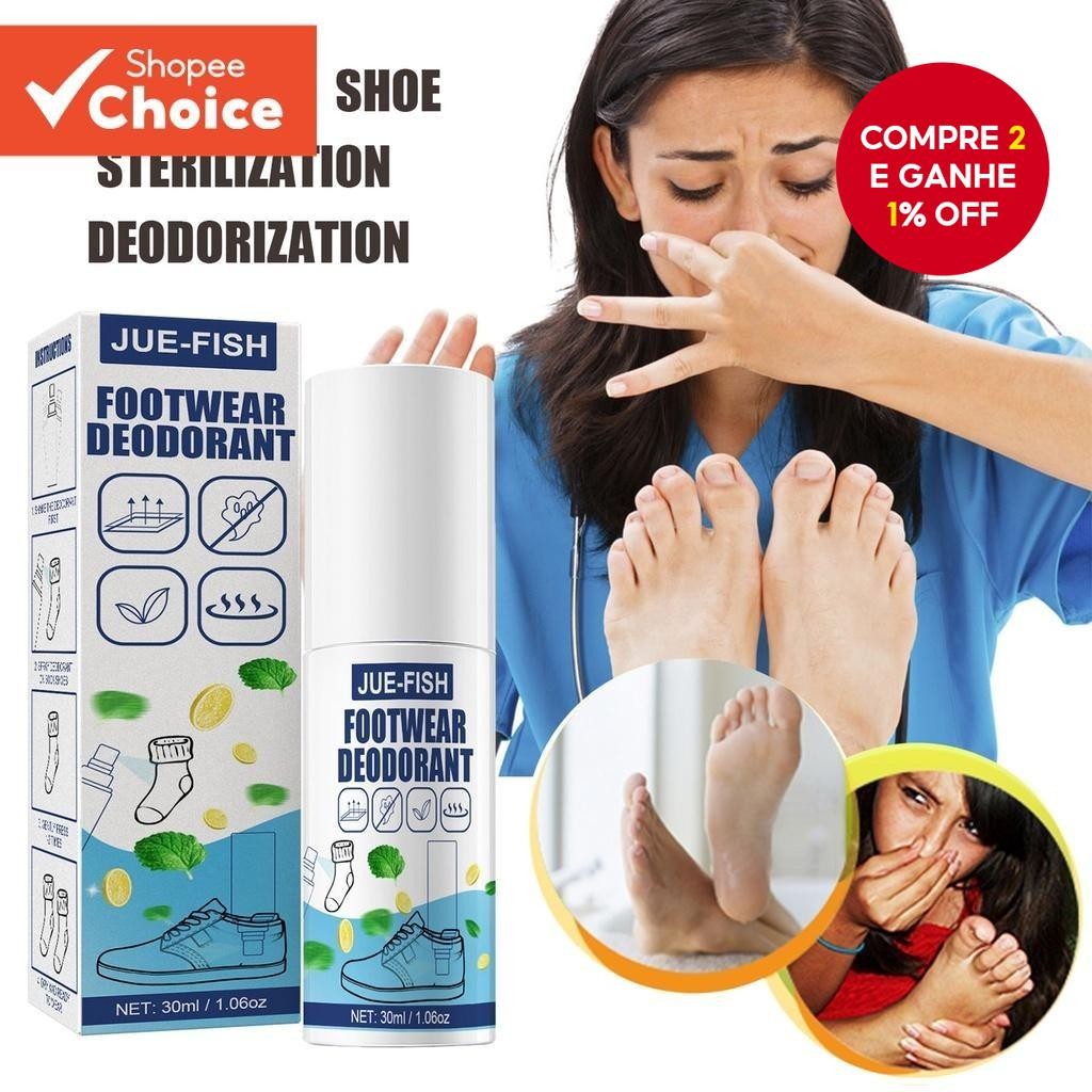 Desodorante Anti-Suor Nemesis ABBY Para Pé Odor em Sapato com Remoção de Spray e Cuidados com Pés
