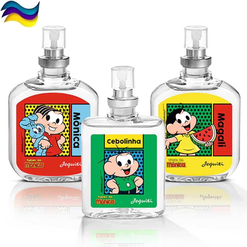 Jequiti Perfume Turma da Mônica Colônia 25ml – Cebolinha Mônica Magali Chico Bento ou Kit Sabonetes